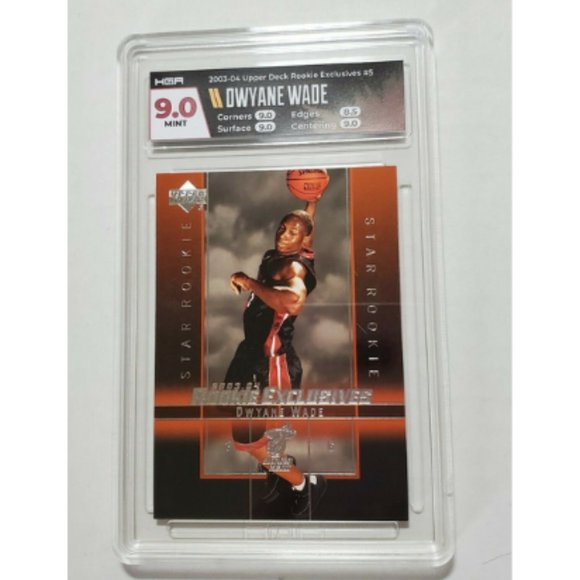 Dwayne Wade 2003 Upper Deck Rookie Exclusives #5 PSA 9 Mint RC Future HOF